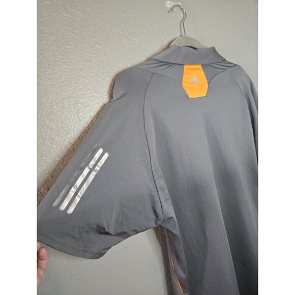 Adidas Men's Gray Climacool TPC Scottsdale Short Sleeve Polo Size large - Picture 3 of 9